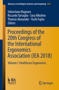 Abbildung von: Proceedings of the 20th Congress of the International Ergonomics Association (IEA 2018) - Springer