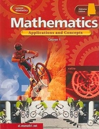 Enlarge image Cover: Mathematics, Course 1, Alabama Edition - McGraw-Hill/Glencoe