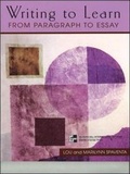 Cover: Writing to Learn from Paragraph to Essay (Book 3) - McGraw Hill Higher Education
