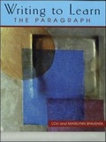 Cover: Writing to Learn the Paragraph (Book 2) - McGraw Hill Higher Education