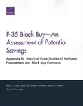 Cover: F-35 Block Buy-An Assessment of Potential Savings - RAND
