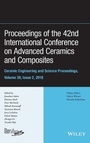 Cover: Proceedings of the 42nd International Conference on Advanced Ceramics and Composites, Volume 39, Issue 2 - Wiley