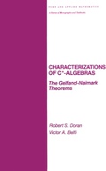 Cover: Characterizations of C* Algebras - CRC Press