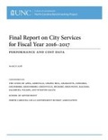 Cover: Final Report on City Services for Fiscal Year 2016-2017 - School of Government