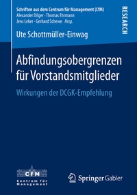 Abbildung von: Abfindungsobergrenzen für Vorstandsmitglieder - Springer Gabler