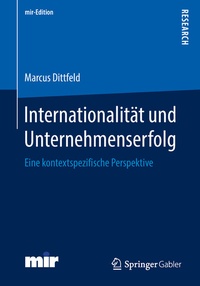 Abbildung von: Internationalität und Unternehmenserfolg - Springer Gabler