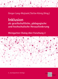 Cover: Inklusion als gesellschaftliche, p&auml;dagogische und hochschulische Herausforderung - Verlag Klemm+Oelschl&auml;ger
