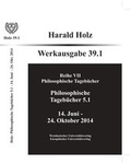 Cover: Philosophische Tageb&uuml;cher 39.1 und 39.2 (Zwei B&auml;nde) - Bochumer Universit&auml;tsverlag Westdeutscher Universit&auml;tsverlag