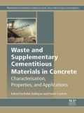 Cover: Waste and Supplementary Cementitious Materials in Concrete - Woodhead Publishing