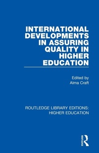 Enlarge image Cover: International Developments in Assuring Quality in Higher Education - Routledge