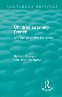 Enlarge image Cover: Children Learning French - Routledge