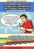 Cover: Preliminary English Test Vocabulary Crosswords for Students on the Go - english1st.com