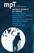 Cover: Secret Agents of Sense 2013 - Modern Poetry in Translation