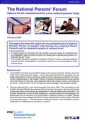 Cover: The National Parents' Forum - Scottish Consumer Council