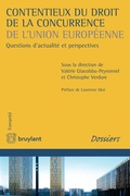 Cover: Contentieux du droit de la concurrence de l'Union europ&eacute;enne - Bruylant