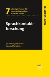 Abbildung von: Sprachkontaktforschung - Narr Francke Attempto