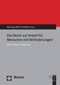 Cover: Das Recht auf Arbeit f&uuml;r Menschen mit Behinderungen - Nomos