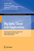 Cover: Big Data, Cloud and Applications - Springer