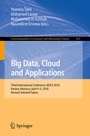 Cover: Big Data, Cloud and Applications - Springer