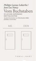 Cover: Vom Buchstaben - Turia + Kant