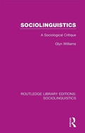 Cover: Sociolinguistics - Routledge