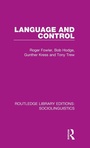 Cover: Language and Control - Routledge