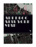 Cover: Art Deco New York Map - Blue Crow Media