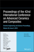 Cover: Proceedings of the 42nd International Conference on Advanced Ceramics and Composites, Volume 39, Issue 3 - Wiley