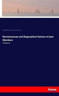 Cover: Reminiscences and Biographical Notices of past Members - Hansebooks