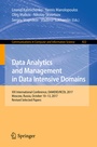 Cover: Data Analytics and Management in Data Intensive Domains - Springer