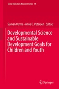 Cover: Developmental Science and Sustainable Development Goals for Children and Youth - Springer