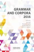 Cover: Grammar and Corpora 2016 - Heidelberg University Publishing
