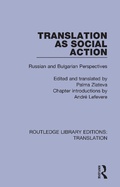 Cover: Translation as Social Action - Routledge