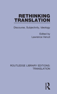 Enlarge image Cover: Rethinking Translation - Routledge