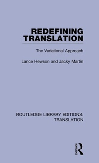 Enlarge image Cover: Redefining Translation - Routledge