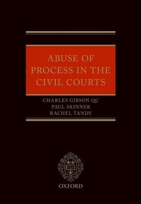 Abbildung von: Abuse of Process in the Civil Courts - OUP India