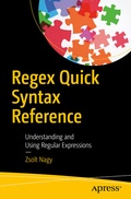 Cover: Regex Quick Syntax Reference - APress