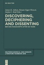 Cover: Discovering, Deciphering and Dissenting - De Gruyter