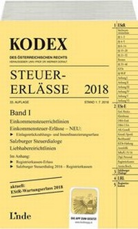 Abbildung von: KODEX Steuer-Erlässe 2018 Band I - Linde