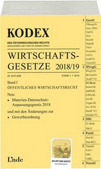 Abbildung von: KODEX Wirtschaftsgesetze Band I 2018/19 - Linde