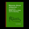 Cover: Memento dierum antiquorum ... - curach bh&aacute;n publications