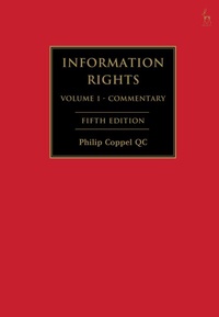 Abbildung von: Information Rights - Hart Publishing