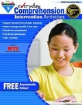 Cover: Everyday Comprehension Intervention Activities Grade 5 Book Teacher Resource - Newmark Learning