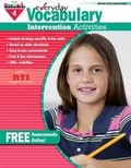 Cover: Everyday Vocabulary Intervention Activities for Grade 4 Teacher Resource - Newmark Learning