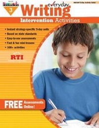 Enlarge image Cover: Everyday Writing Intervention Activities Grade 3 Book Teacher Resource - Newmark Learning
