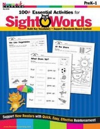 Enlarge image Cover: 100+ Essential Activities for Sight Words Teacher Resource - Newmark Learning