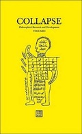 Cover: Collapse: Philosophical Research and Development: Numerical Materialism Volume I - Urbanomic