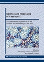 Cover: Science and Processing of Cast Iron XI - Trans Tech Publications Ltd