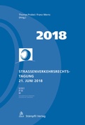 Cover: Strassenverkehrsrechtstagung 21. Juni 2018 - St&auml;mpfli Verlag AG