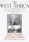 Cover: Africa, Empire and Fleet Street - OUP eBook